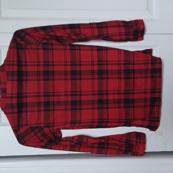 Size 7-8 Red Plaid Long Sleeve Shirt - Picture 2 of 2